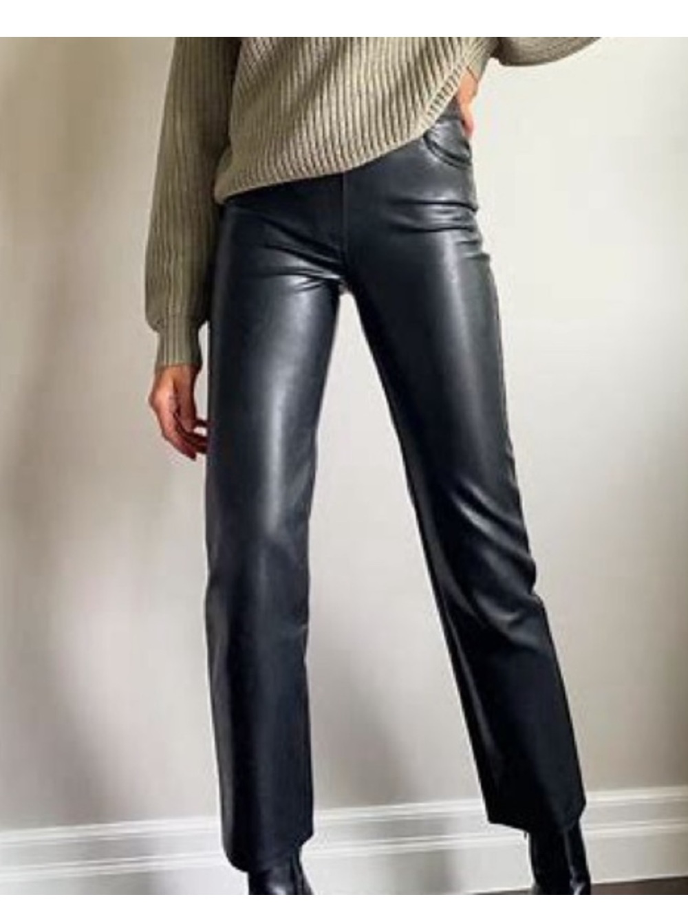 Aritzia Wilfred Leather Pants